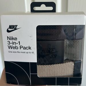 Nike 3-in-1 Web Pack - Black and Tan
